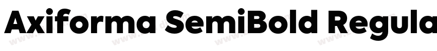 Axiforma SemiBold Regular字体转换